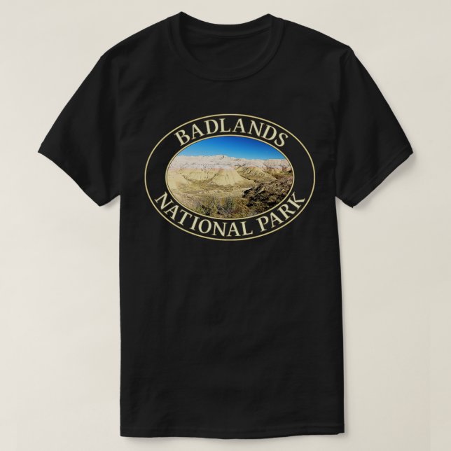 Yellow Mounds at Badlands National Park in South D T-Shirt (Design Front)