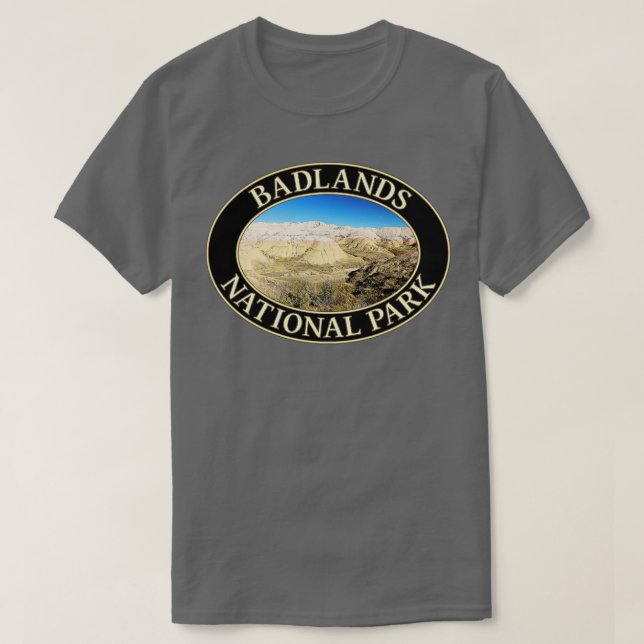 Yellow Mounds at Badlands National Park in South D T-Shirt (Design Front)