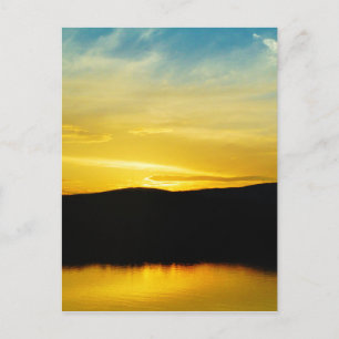 Yellow Mt Lake Sunset Postcard