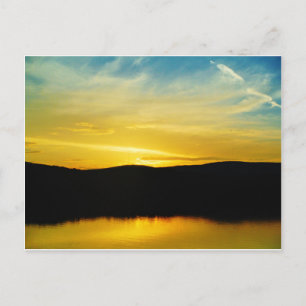 Yellow Mt Lake Sunset Postcard
