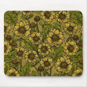 Yellow Mums Mouse Pad