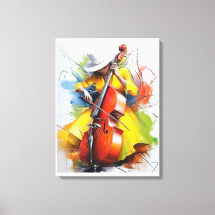 “Yellow Muse Melody” Canvas Print