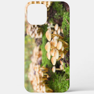 Yellow mushrooms in the autumn forest. iPhone 12 pro max case