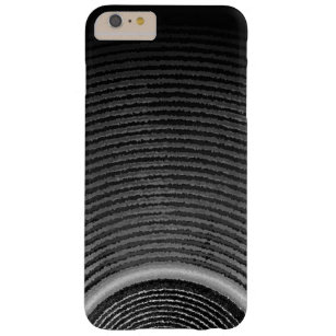 Yellow music speaker and sound waves barely there iPhone 6 plus case