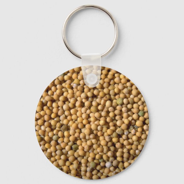 Yellow mustard seeds key ring (Front)