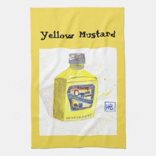 Yellow Mustard Tea Towel