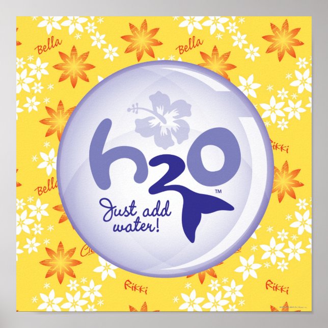 Yellow Name Pattern Poster (Front)