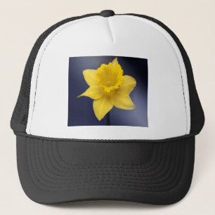 Yellow Narcissus Flower Floral watercolor paint Trucker Hat