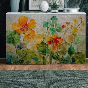 Yellow Nasturtiums Decoupage Tissue Paper