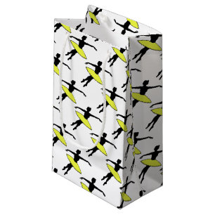 Yellow Neon Tutu Ballerina Ballet Dance Teacher Small Gift Bag