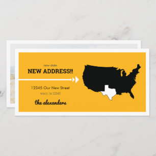Yellow New State, New Address! Texas Moving