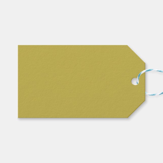 Yellow no.3, Dark Yellow Gift Tag (Front (Horizontal))