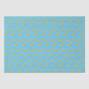 Yellow Old World Swallowtail Butterfly pattern Tissue Paper