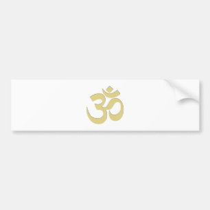 yellow om bumper sticker