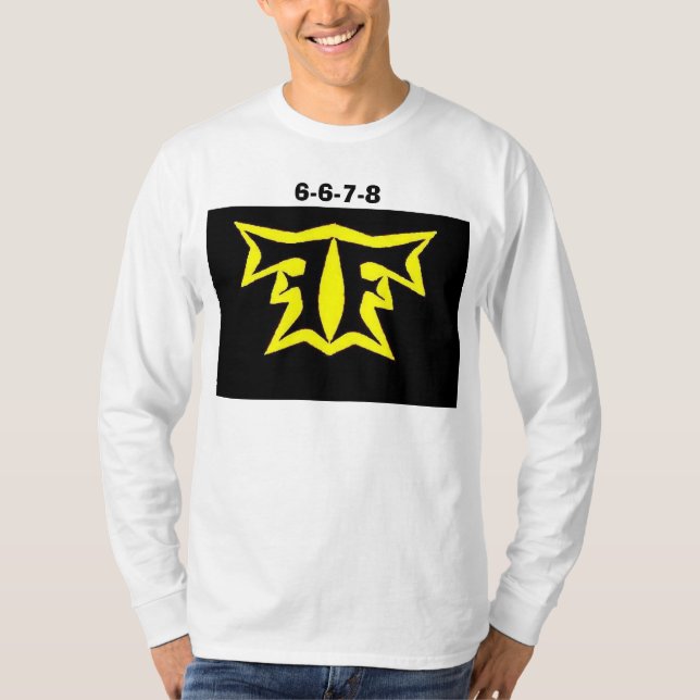 yellow on black T-Shirt (Front)