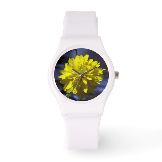 Yellow on blue watch (Front)