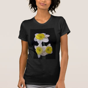 Yellow on White Daffodil T-Shirt