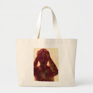 Yellow One Second Noise 2007 Large Tote Bag
