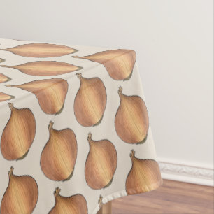 Yellow Onion Vegetable Garden Cooking Ingredients Tablecloth