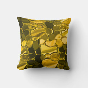 Yellow or gold colour pieces look like gold metal cushion