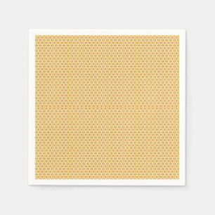 Yellow, orange, and brown sheets of wrapping paper napkin
