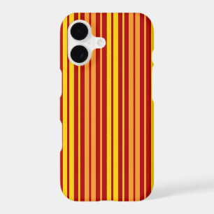 Yellow Orange and Red Vertical Stripes Pattern