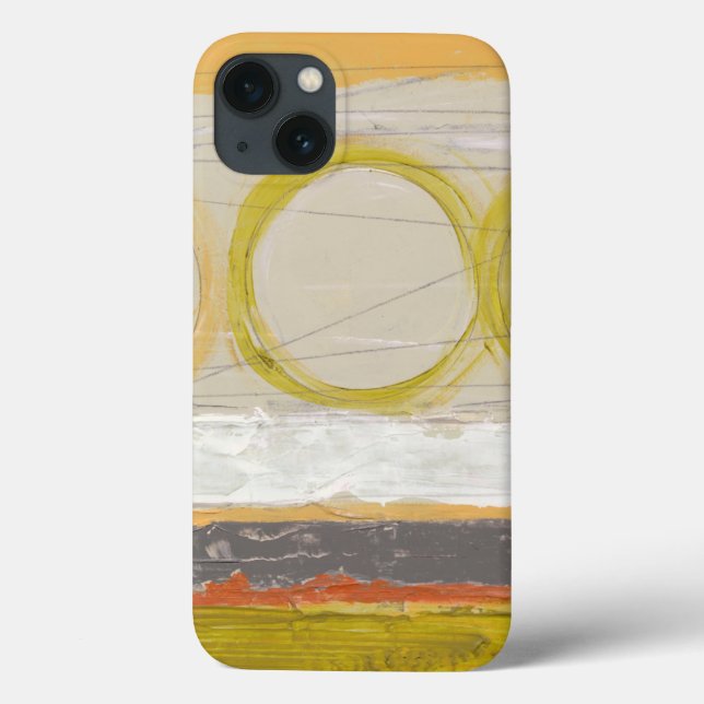 Yellow & Orange Circles on Multicolored Background Case-Mate iPhone Case (Back)
