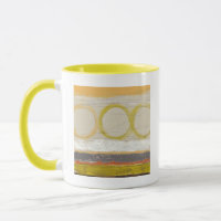 Yellow & Orange Circles on Multicolored Background