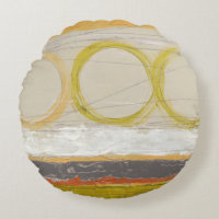 Yellow & Orange Circles on Multicolored Background