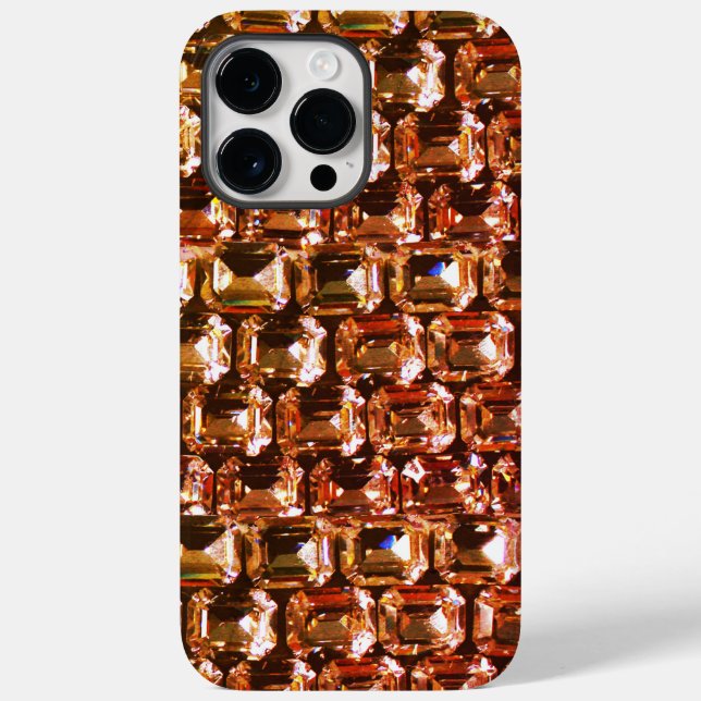 Yellow orange diamonds, yellow orange gemstone   Case-Mate iPhone case (Back)