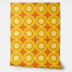 Yellow Orange Doughnuts With Filling Burnt Orange Wallpaper