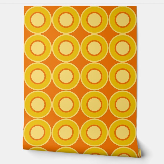 Yellow Orange Doughnuts With Filling Burnt Orange  Wallpaper (Unrolling)