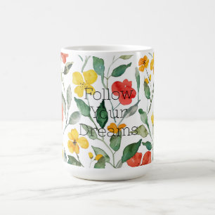 Yellow Orange Flowers Coffee Mug