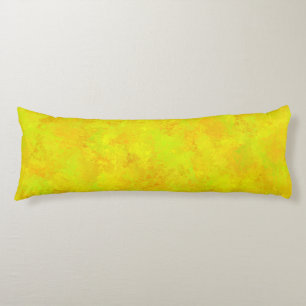 Yellow Orange Green Abstract Pattern Body Cushion