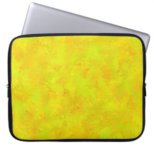 Yellow Orange Green Abstract Pattern Laptop Sleeve