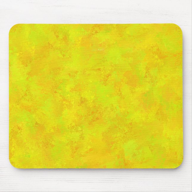 Yellow Orange Green Abstract Pattern Mouse Pad (Front)