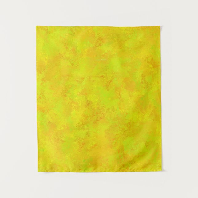 Yellow Orange Green Abstract Pattern Tapestry (Front)