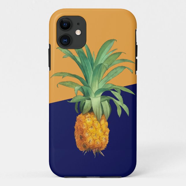 Yellow Orange Green Pineapple Case-Mate iPhone Case (Back)