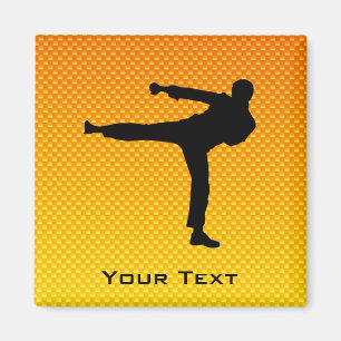 Yellow Orange Martial Arts Magnet