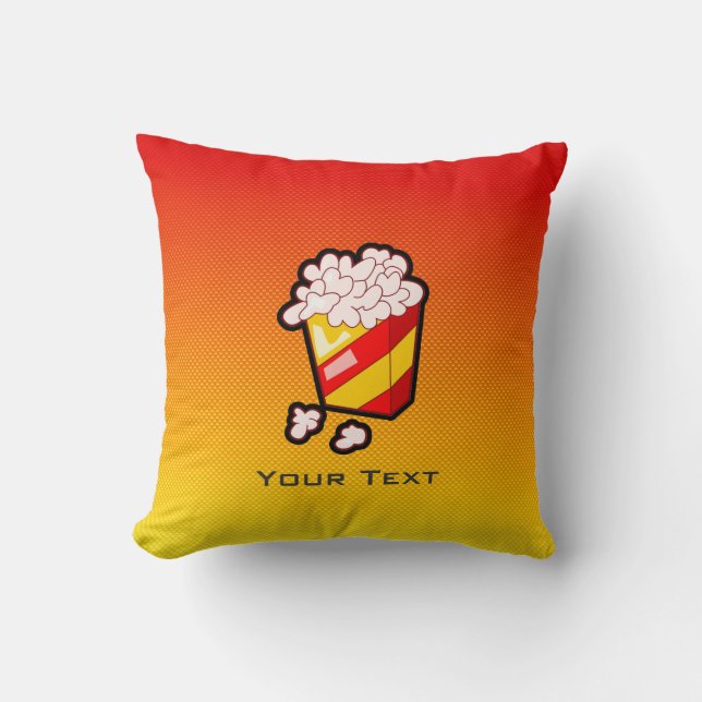 Yellow Orange Popcorn Cushion (Front)