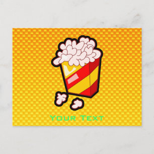 Yellow Orange Popcorn Postcard