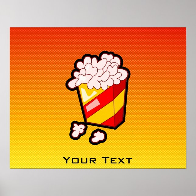 Yellow Orange Popcorn Poster (Front)