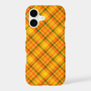 Yellow Orange Retro Gingham Plaid