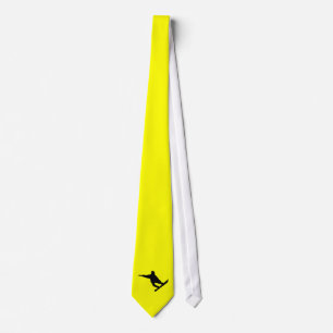 Yellow Orange Snowboarding Tie