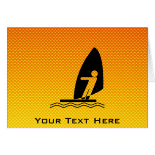 Yellow Orange Windsurfing