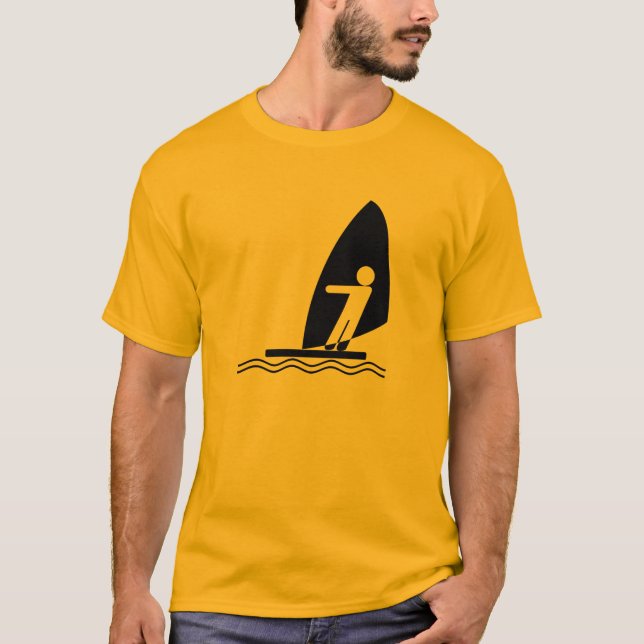 Yellow Orange Windsurfing T-Shirt (Front)