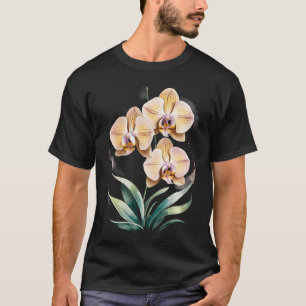 Yellow Orchid Flower T-Shirt