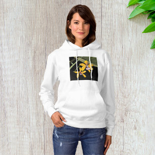 Yellow Orchid Flower Tropical Botanical Hoodie