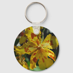 Yellow orchid from Vero Beach Key Ring