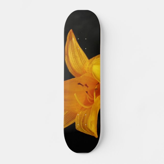 Yellow Orchid Skateboard (Front)